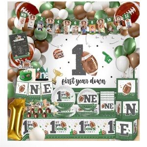 192pcs First Year Down Birthday Party Decorations Include